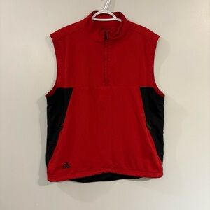 Vintage Adidas pullover 1/4 zip vest climaproof